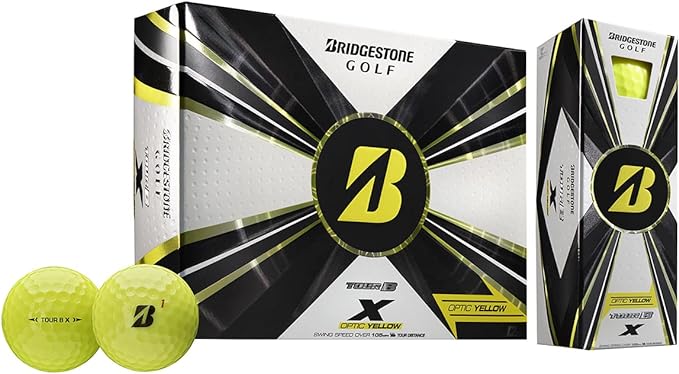 Bridgestone Tour B X Golf Balls - Dozen Yellow