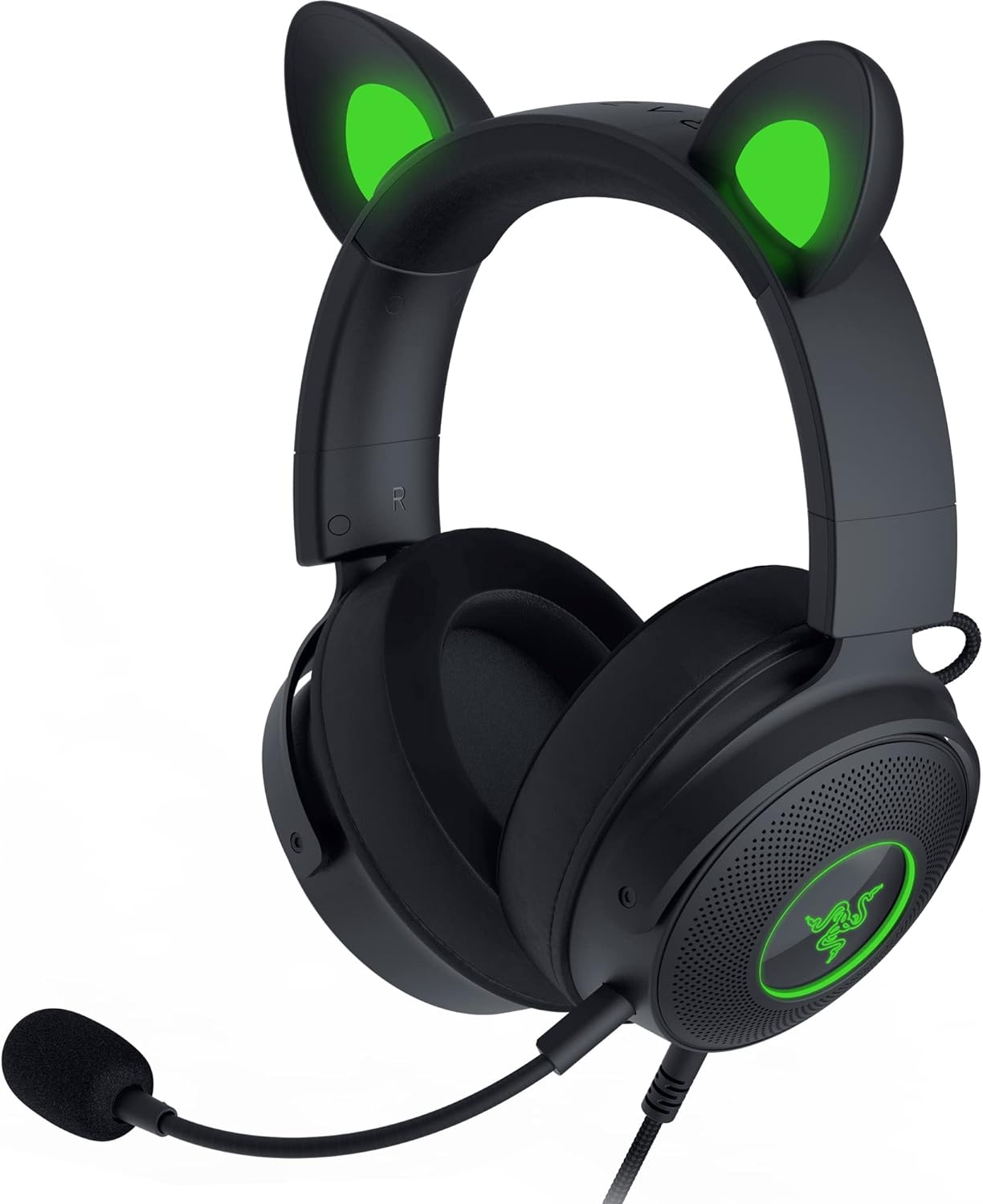 Razer Kraken Kitty V2 Pro Wired RGB Headset: Interchangeable Ears (Kitty, Bear, Bunny)