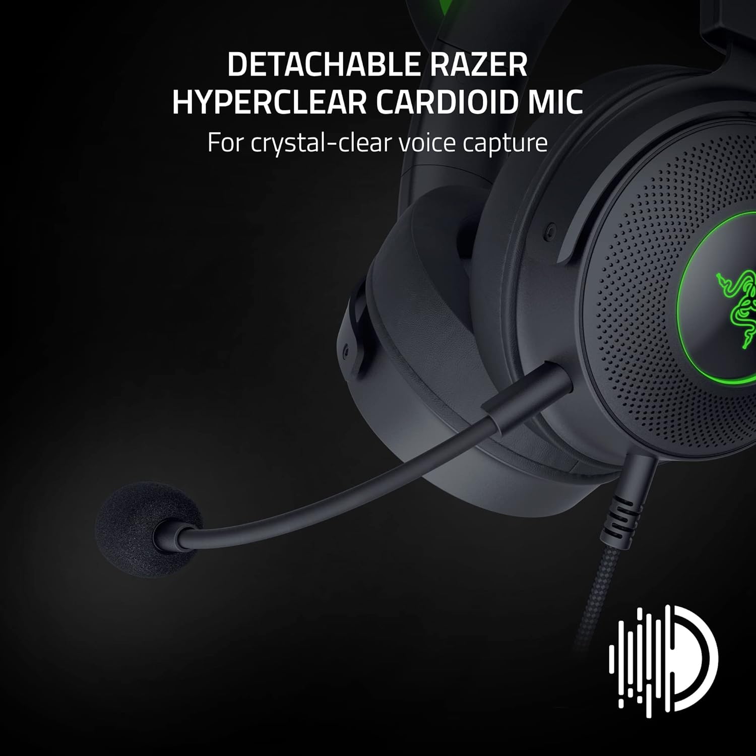 Razer Kraken Kitty V2 Pro Wired RGB Headset: Interchangeable Ears (Kitty, Bear, Bunny)